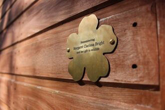 A celebration plaque on a building