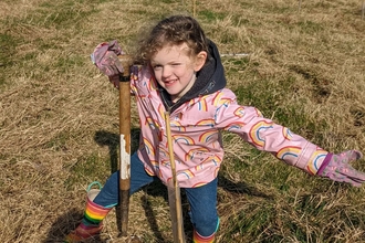 Child tree planting