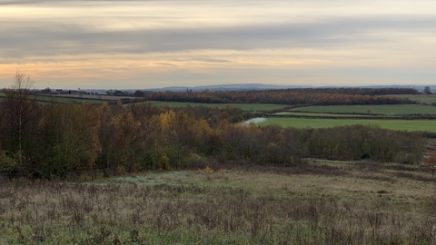 View of rainton meadows in autumn