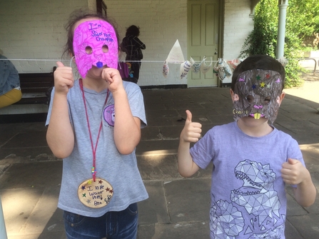 Naturally native Beth, aged 8 and her younger brother Charlie, aged 5