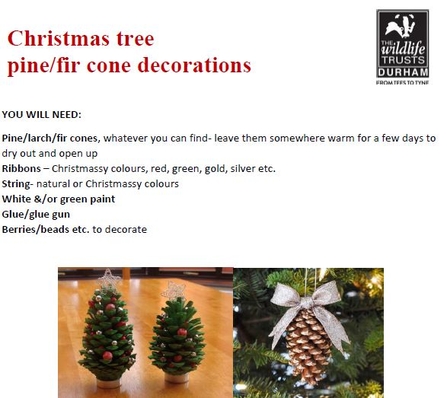 Christmas tree cone decoration