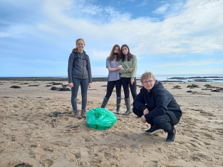 Group of young people on beach