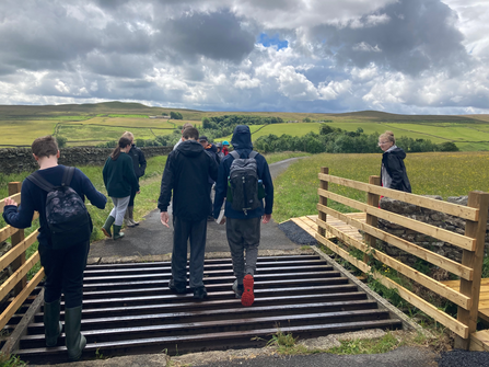 Young volunteers visit Hannah's Meadow