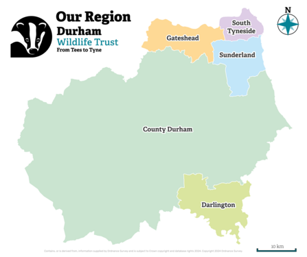map of durham wildlife trust area