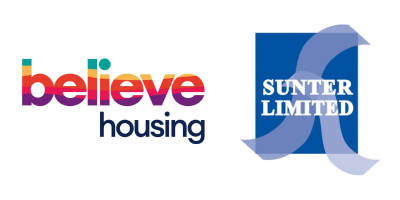 Business supporters of the Durham Swift City Initiative including logos of Believe housing and Sunter Ltd
