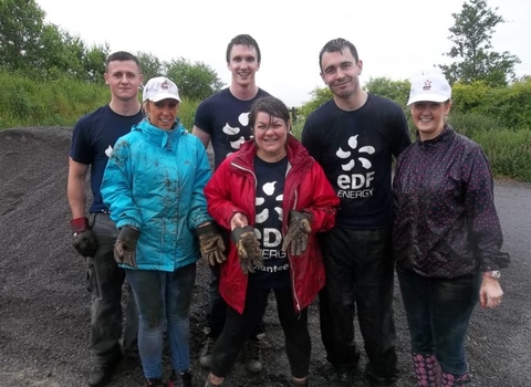 Team from EDF Energy during Corporate Volunteering 